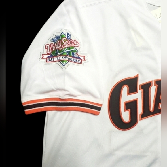 Will Clark SF Giants Jersey 1989 Throwback With World Series Patch NEW With Tags - Picture 3 of 3